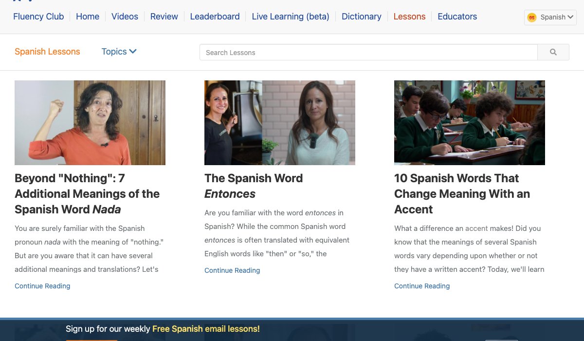 español Lessons